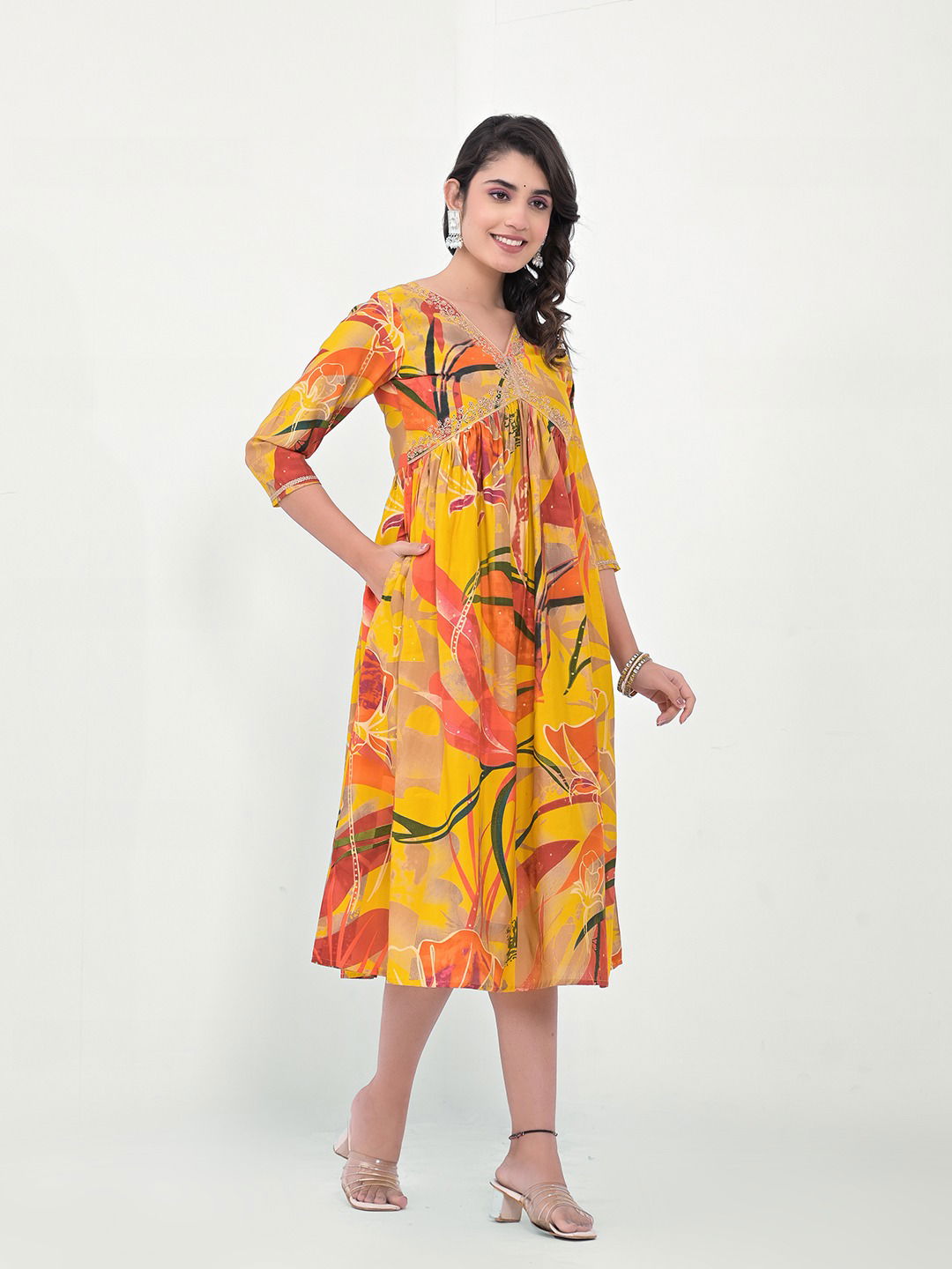 Label Khoj Alia Cut Embroidery Kurtis Wholesale Clothing Suppliers In India